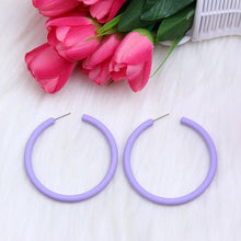 Load image into Gallery viewer, 12 Colors Trendy C Shape Big Round Hoop Earrings For Women Girl - Makeitworkinc LLC -
