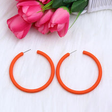 Load image into Gallery viewer, 12 Colors Trendy C Shape Big Round Hoop Earrings For Women Girl - Makeitworkinc LLC -
