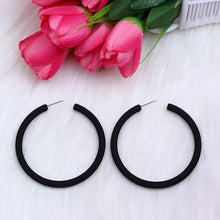 Load image into Gallery viewer, 12 Colors Trendy C Shape Big Round Hoop Earrings For Women Girl - Makeitworkinc LLC -