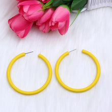 Load image into Gallery viewer, 12 Colors Trendy C Shape Big Round Hoop Earrings For Women Girl - Makeitworkinc LLC -