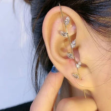 Load image into Gallery viewer, 2021 Fashion Cubic Zirconia Crystal Wrap Crawler Stainless Steel Hook Stud Earrings for Women - Makeitworkinc LLC -