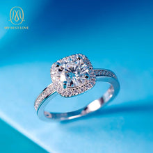 Load image into Gallery viewer, 2021 Fashionable Pure Silver Jewelry 925 Sterling Sliver Ring Custom Moissanite Silver Jewelry Women Sliver Jewelry - Makeitworkinc LLC -