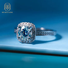 Load image into Gallery viewer, 2021 Fashionable Pure Silver Jewelry 925 Sterling Sliver Ring Custom Moissanite Silver Jewelry Women Sliver Jewelry - Makeitworkinc LLC -