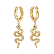 Load image into Gallery viewer, 2021 Fine Jewelry Crucifix Hinged Dangle Huggie Earrings For Men Women 14K Gold Plated Christian Faith Cross Hoop Earrings - Makeitworkinc LLC -