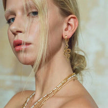 Load image into Gallery viewer, 2021 Fine Jewelry Crucifix Hinged Dangle Huggie Earrings For Men Women 14K Gold Plated Christian Faith Cross Hoop Earrings - Makeitworkinc LLC -