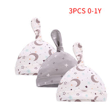 Load image into Gallery viewer, Baby Beanie Hats Newborn 100% Organic Cotton Soft Adjustable Hat oft Knotted Cap, For 0-3Y Old Infants Boys And Girls Hats