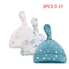 Load image into Gallery viewer, Baby Beanie Hats Newborn 100% Organic Cotton Soft Adjustable Hat oft Knotted Cap, For 0-3Y Old Infants Boys And Girls Hats