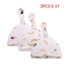 Load image into Gallery viewer, Baby Beanie Hats Newborn 100% Organic Cotton Soft Adjustable Hat oft Knotted Cap, For 0-3Y Old Infants Boys And Girls Hats