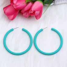 Load image into Gallery viewer, 12 Colors Trendy C Shape Big Round Hoop Earrings For Women Girl - Makeitworkinc LLC - 
