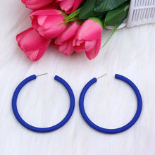 Load image into Gallery viewer, 12 Colors Trendy C Shape Big Round Hoop Earrings For Women Girl - Makeitworkinc LLC - 
