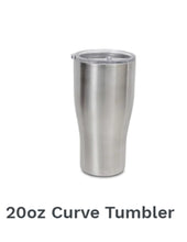 Load image into Gallery viewer, 20 oz. Curve Tumbler (Customize Your Way)
