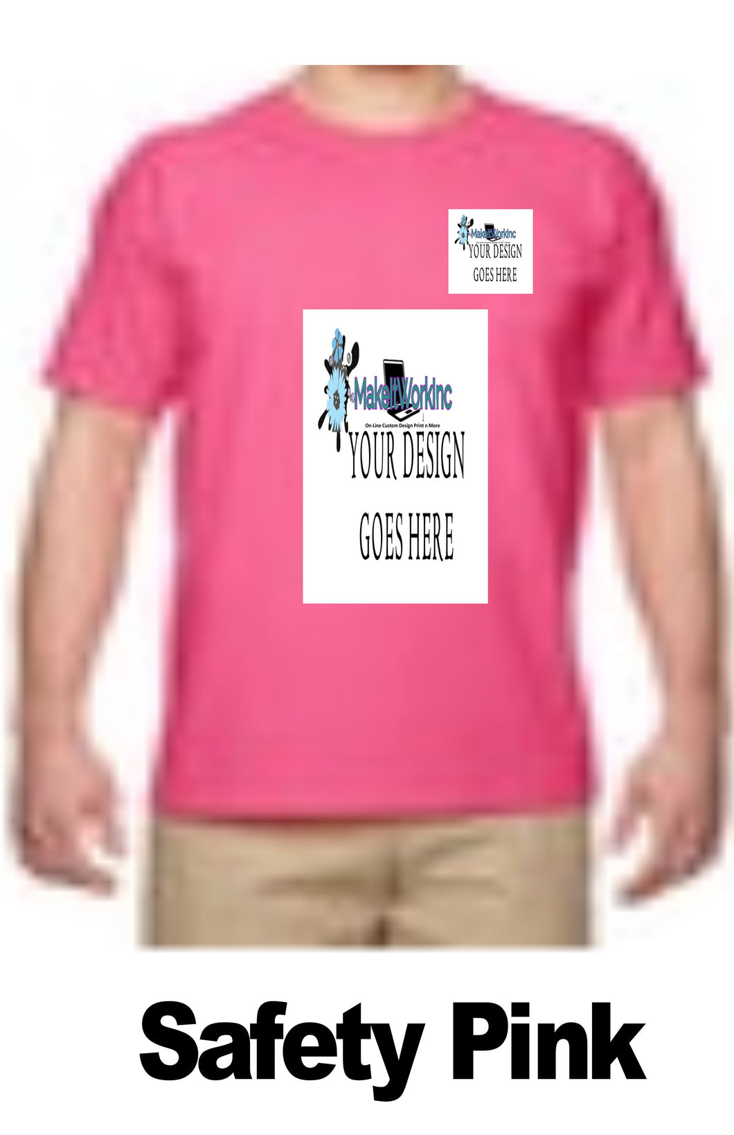 T-SHIRT -Safety Pink